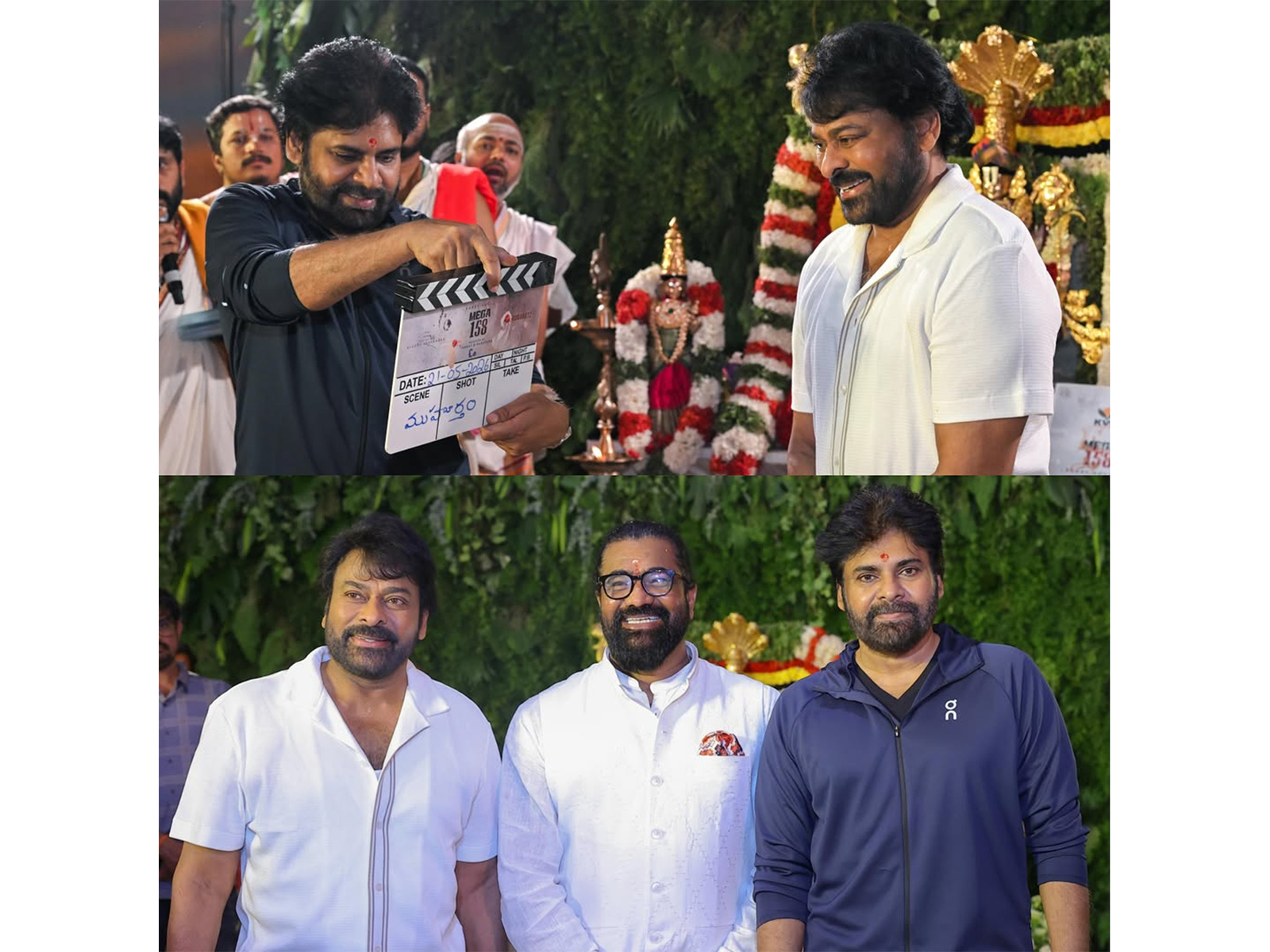 Chiranjeevi begins 'Mega158' (Photo/Instagram@chiranjeevikonidela)