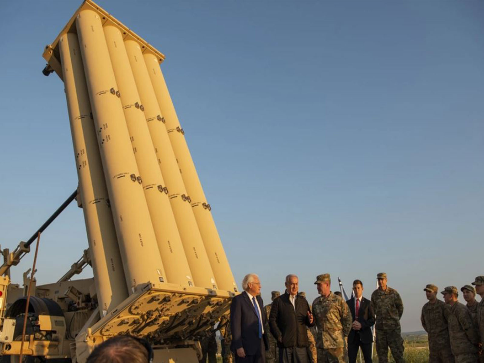 Benjamin Netanyahu's visit to the Terminal Altitude Area Defense System site in Israel. (File Photo/US Air Force)