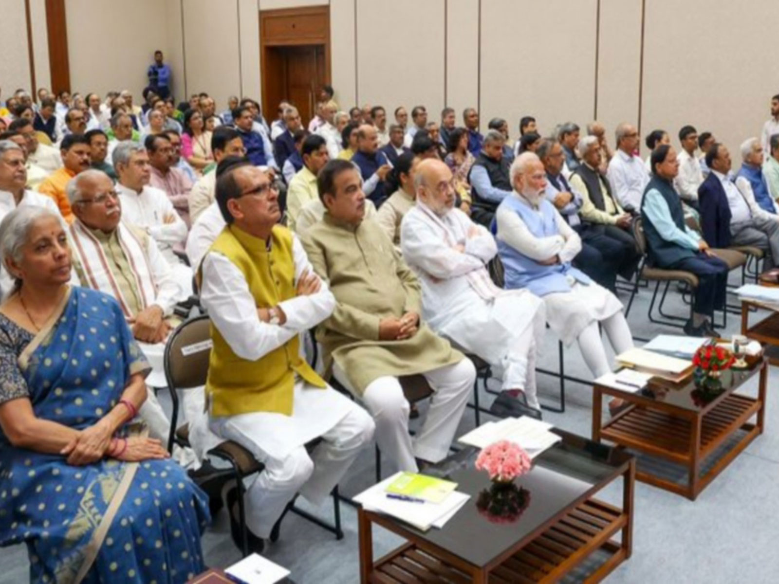 Visual from the Council of Ministers' meeting (Photo/@narendramodi)