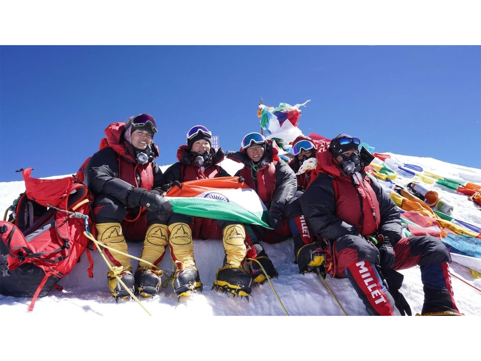 ITBP's all-women expedition successfully summits Mt Everest (Photo/X/@ITBP_official)