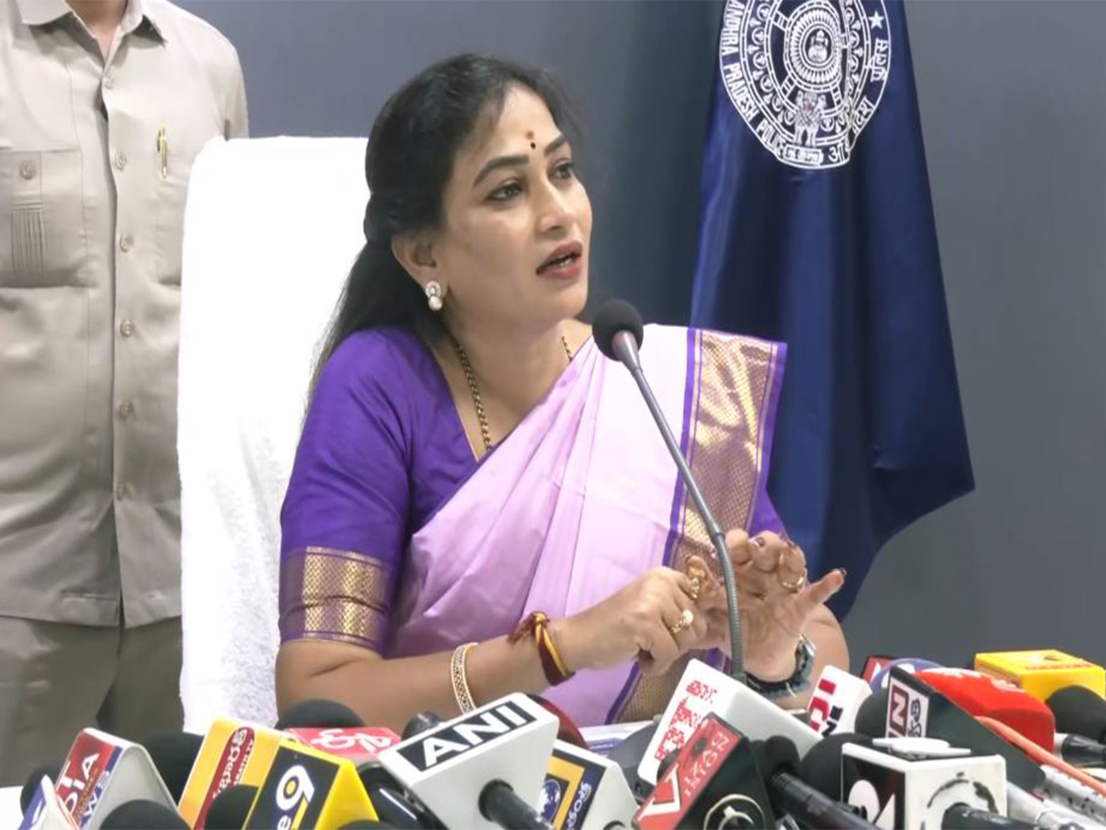 Andhra Pradesh Home Minister Anitha (Photo/ANI)