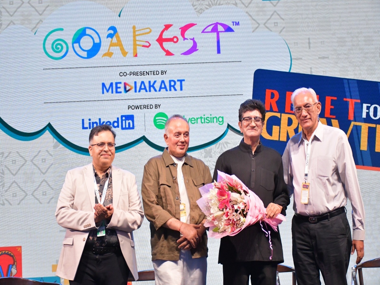 Prasoon Joshi honoured at Goafest 2026 (Photo/Goafest)