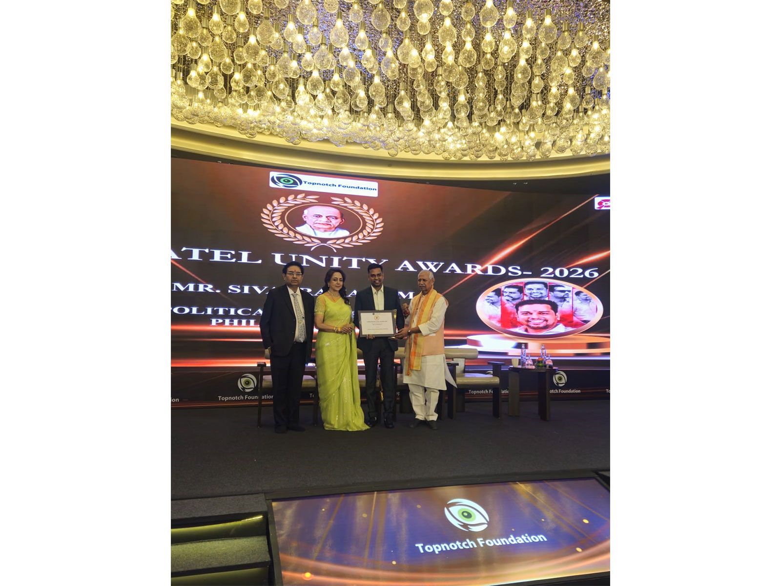 Sivaprakash M from Valady, Tamil Nadu, Honoured at Sardar Patel Unity Awards 2026 in New Delhi