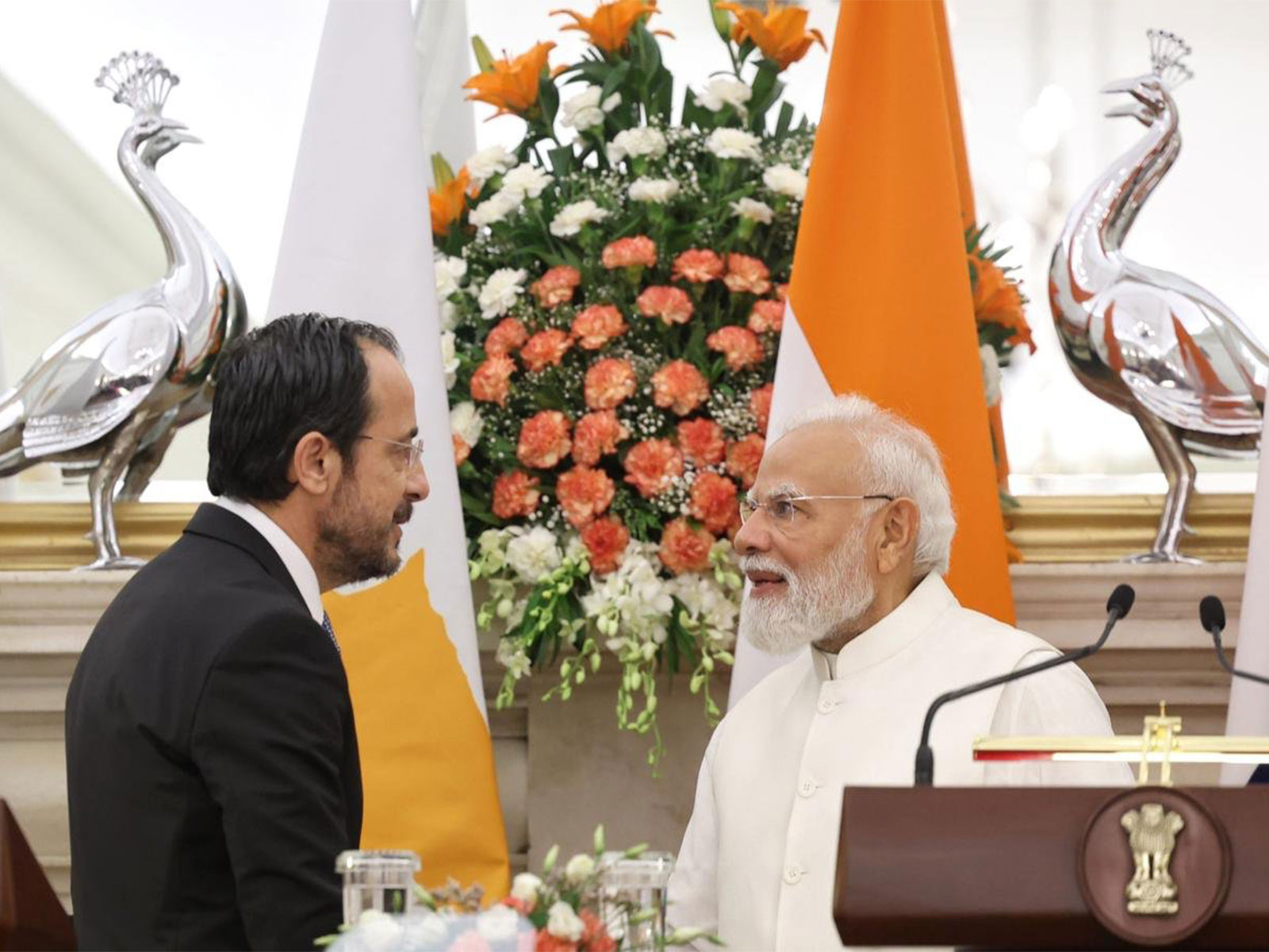 Cypriot President Nikos Christodoulides and Prime Minister Narendra Modi (Photo X@NarendraModi)