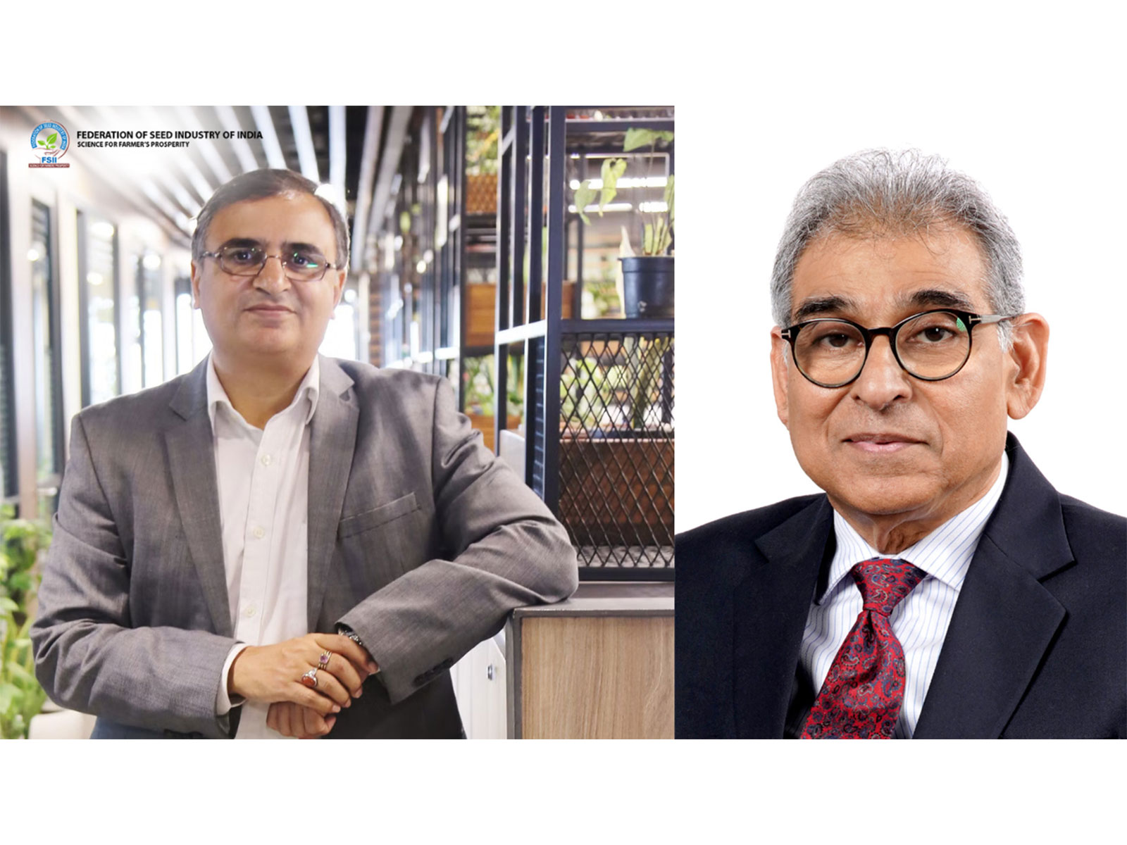 Ajai Rana, Chairman, Federation of Seed Industry of India & MD & CEO, Savannah Seeds (left) and Dr Paresh Verma, Director General, Federation of Seed Industry of India