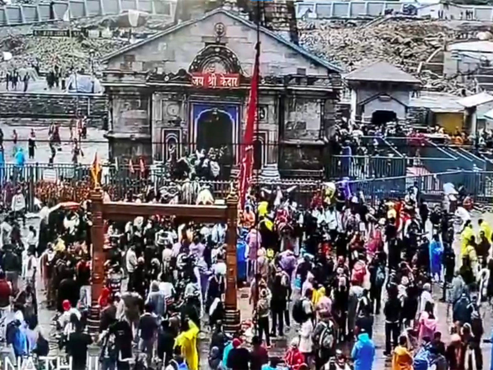 Visuals from the site (Photo/CCTV Visuals of Kedarnath)