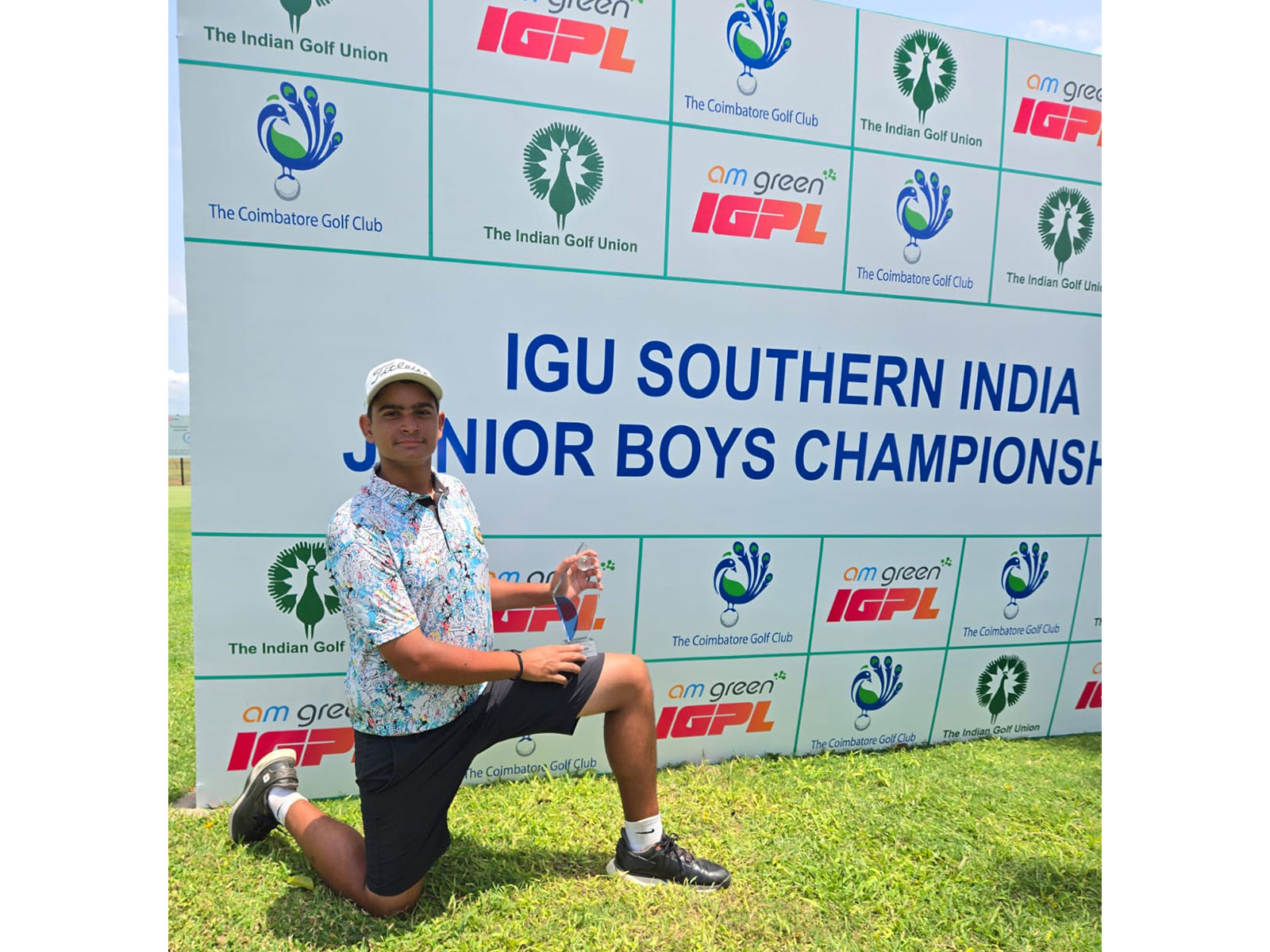 Vihaan Jain after winning IGU Southern India Junior Boys Golf Championship in Category 'A' (Image: IGU media)