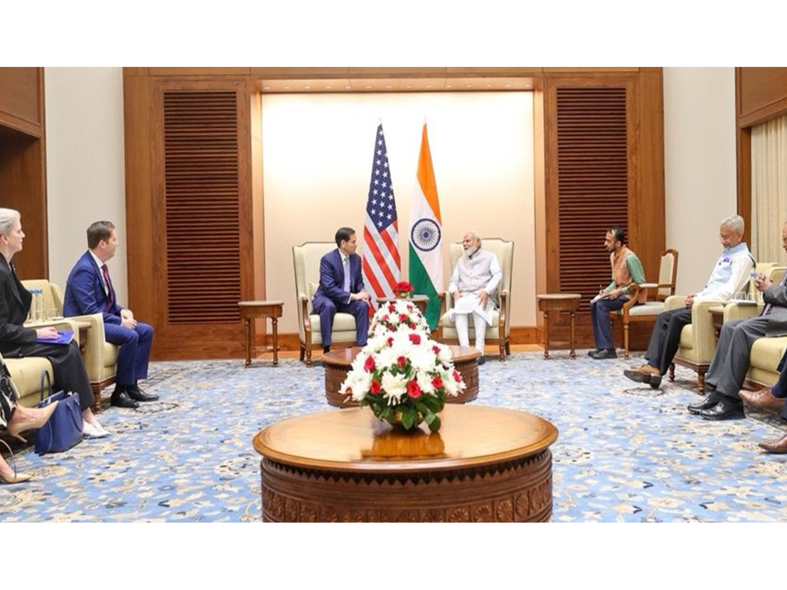 US Secretary of State Marco Rubio meets Prime Minister Narendra Modi (Photo/X@USAmbIndia)