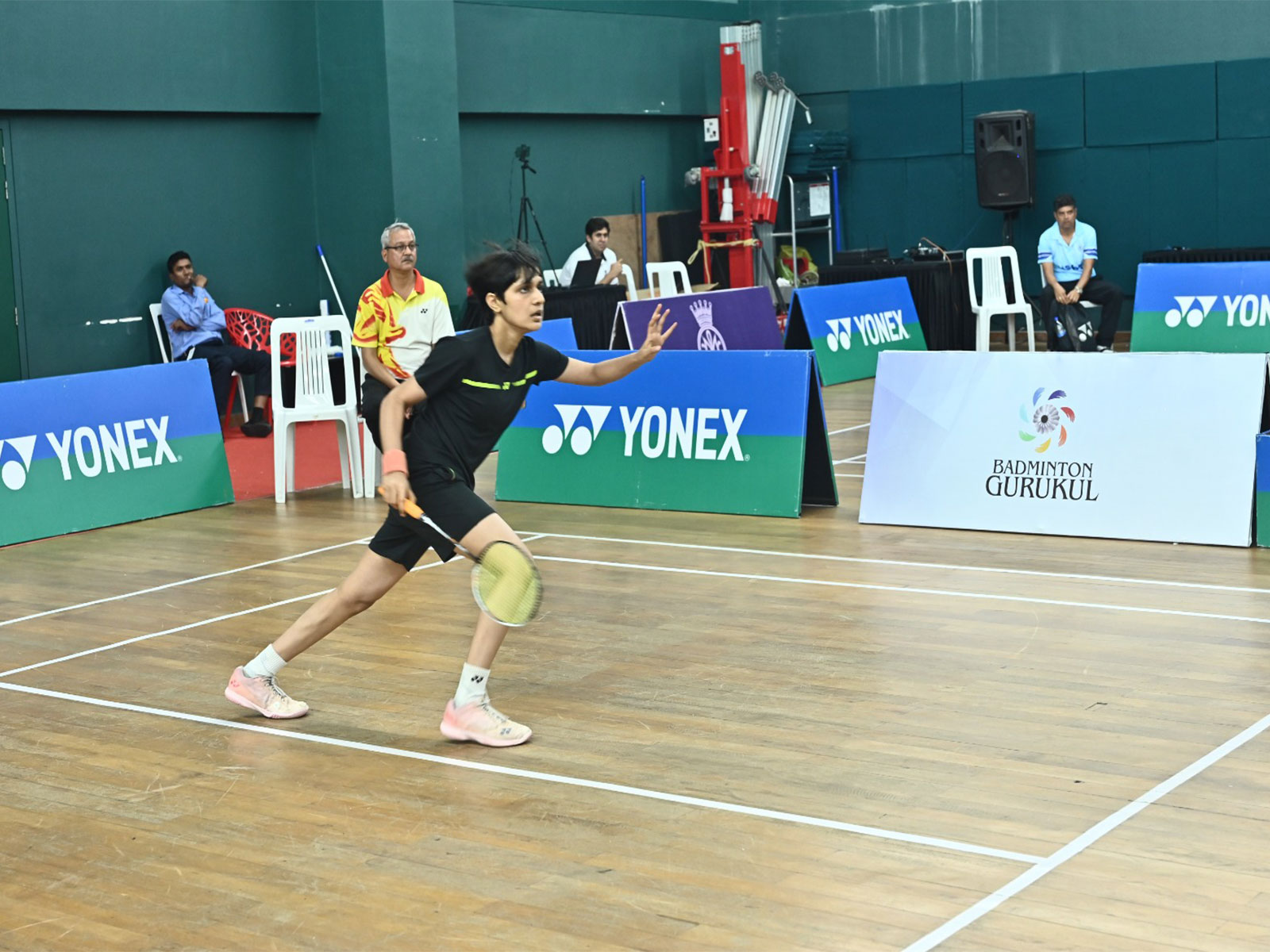 Sharayu Ranjane of Pune in action during Maharashtra State U-19 Badminton Selection Tournament 2026 (Image:Maharashtra State U-19 Badminton)