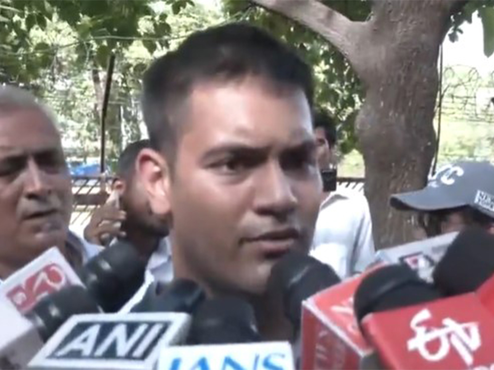 Brother of Twisha, Major Harshit Sharma (Photo/ANI)