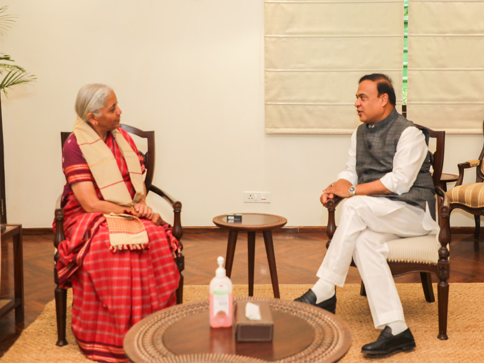 Assam CM meets Finance Minister Nirmala Sitharaman (Photo/X@himantabiswa)