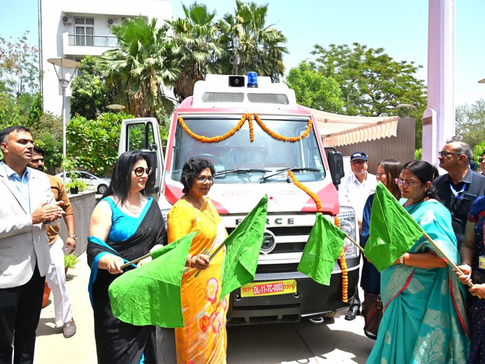 Union Minister for Women & Child Development Savitri Thakur, National Commission for Women (NCW) Chairperson Vijaya Rahatkar  and other (Photo/ANI)