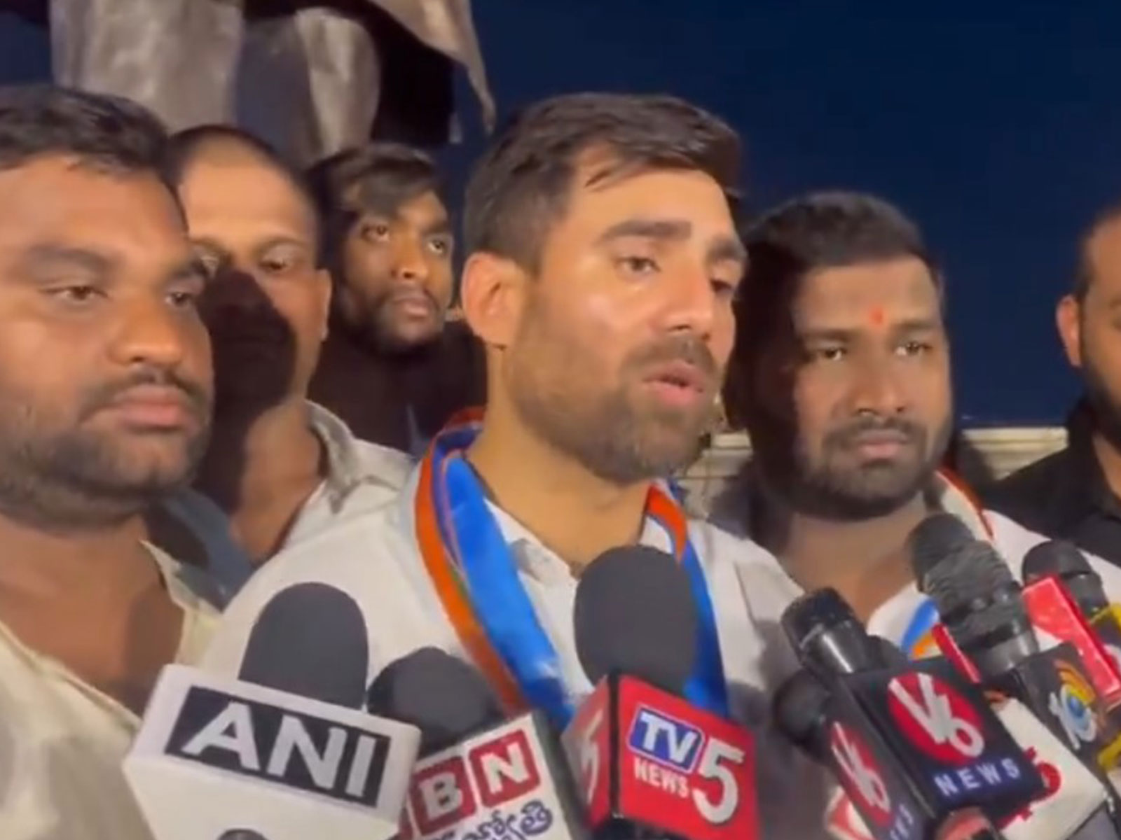 NSUI National President Vinod Jakhar (Photo/ANI)