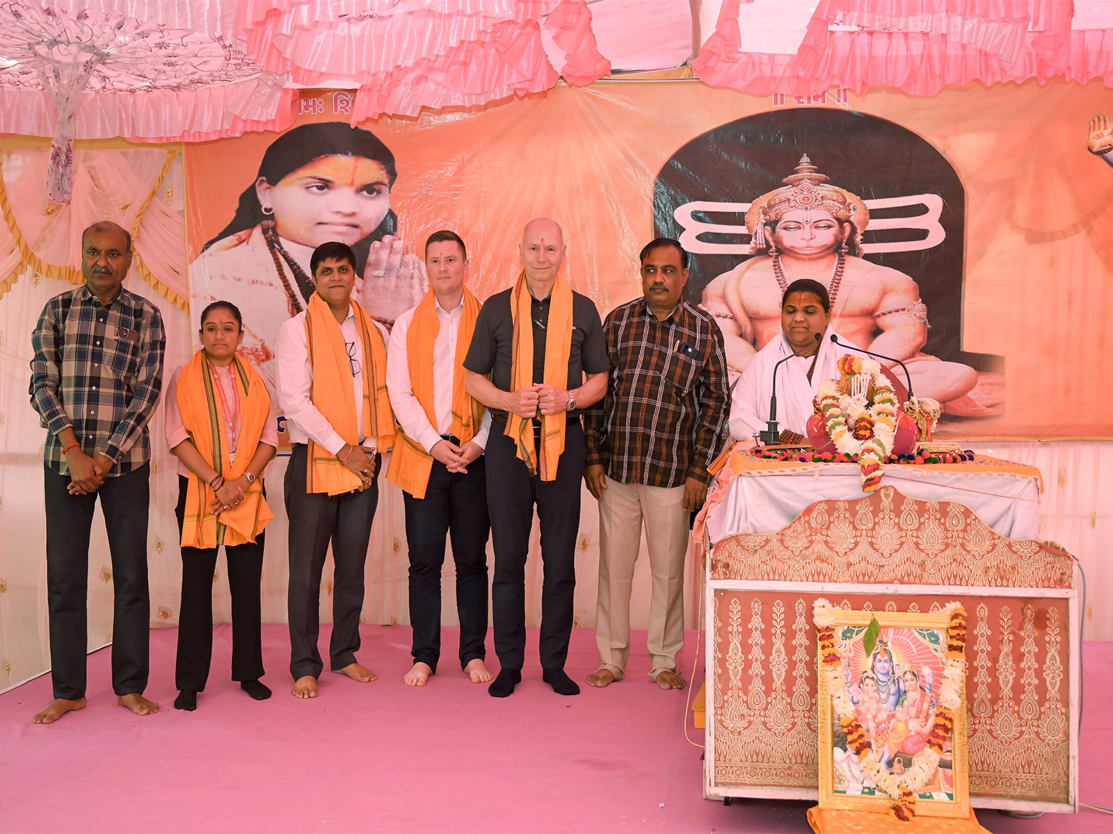 German delegation witnesses Shiv Mahapuran Katha at DPA Township (Photo/DPA)