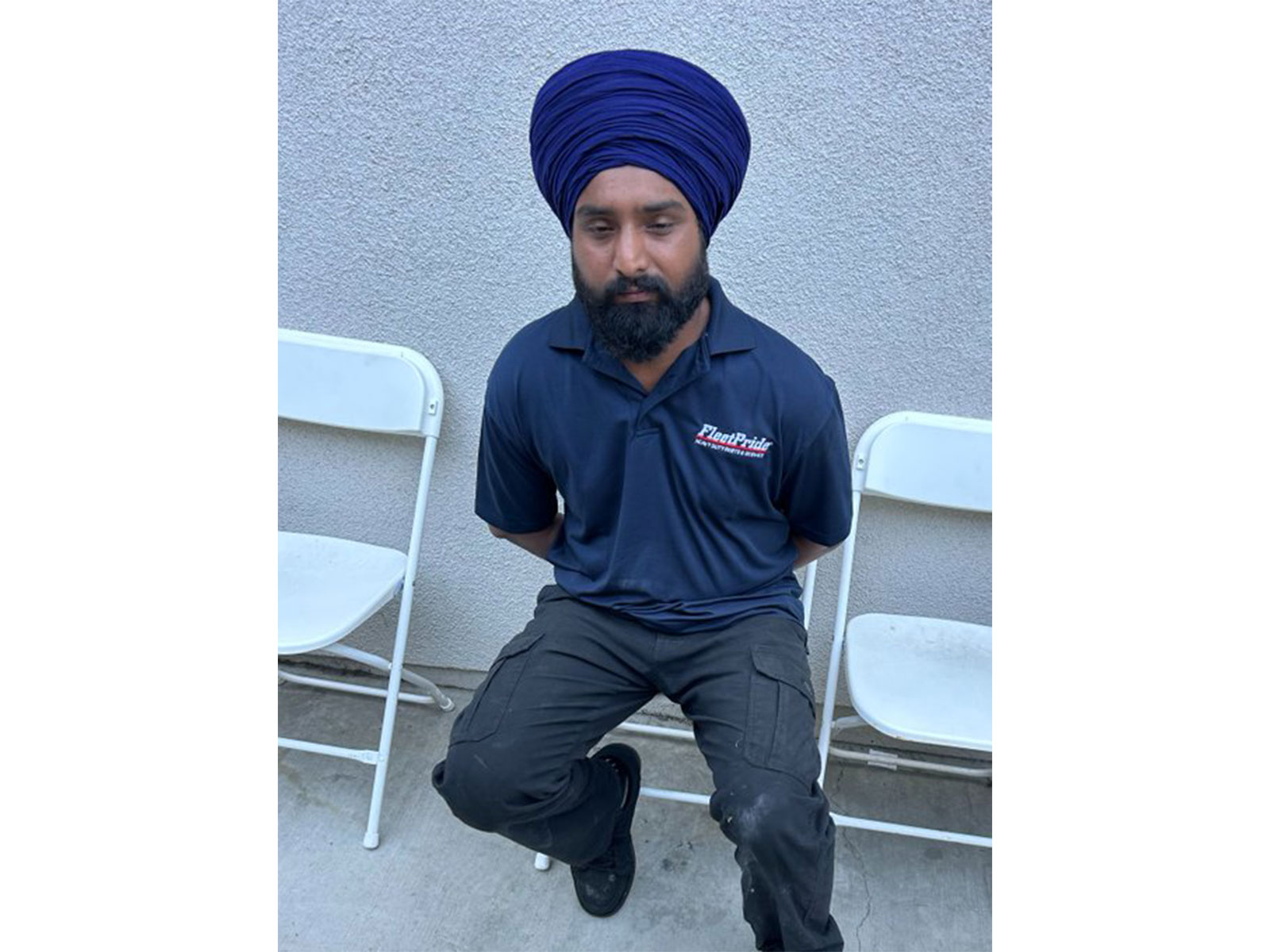 Image of Parminderpal Singh (26) shared by ICE Los Angeles after arrest (Photo/X/@EROLosAngeles)