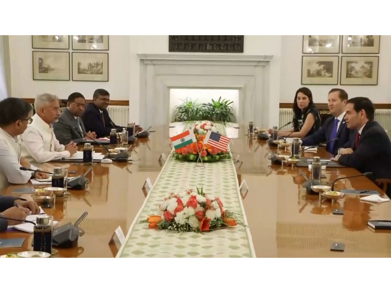 EAM Jaishankar holds delegation-level talks with US Secretary of State Marco Rubio, the Hyderabad House (Photo/ANI)