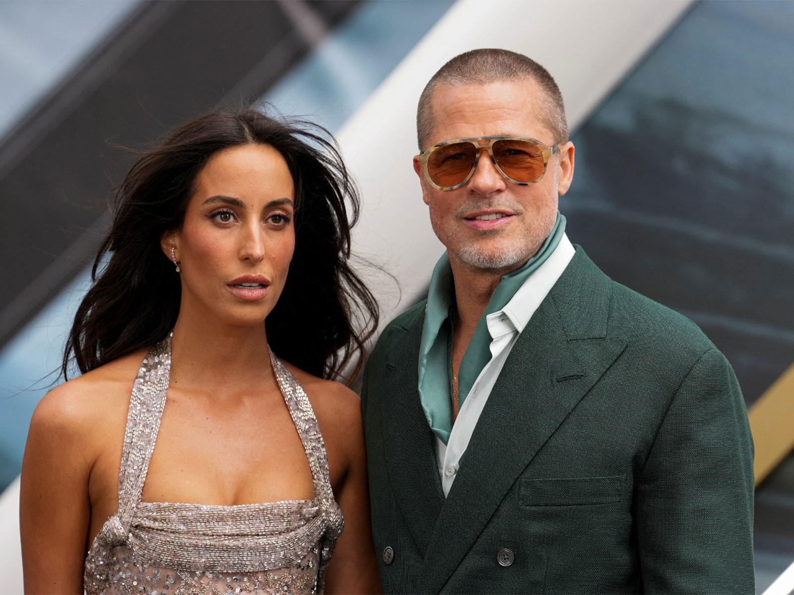 Ines de Ramon, Brad Pitt (Photo/Reuters)