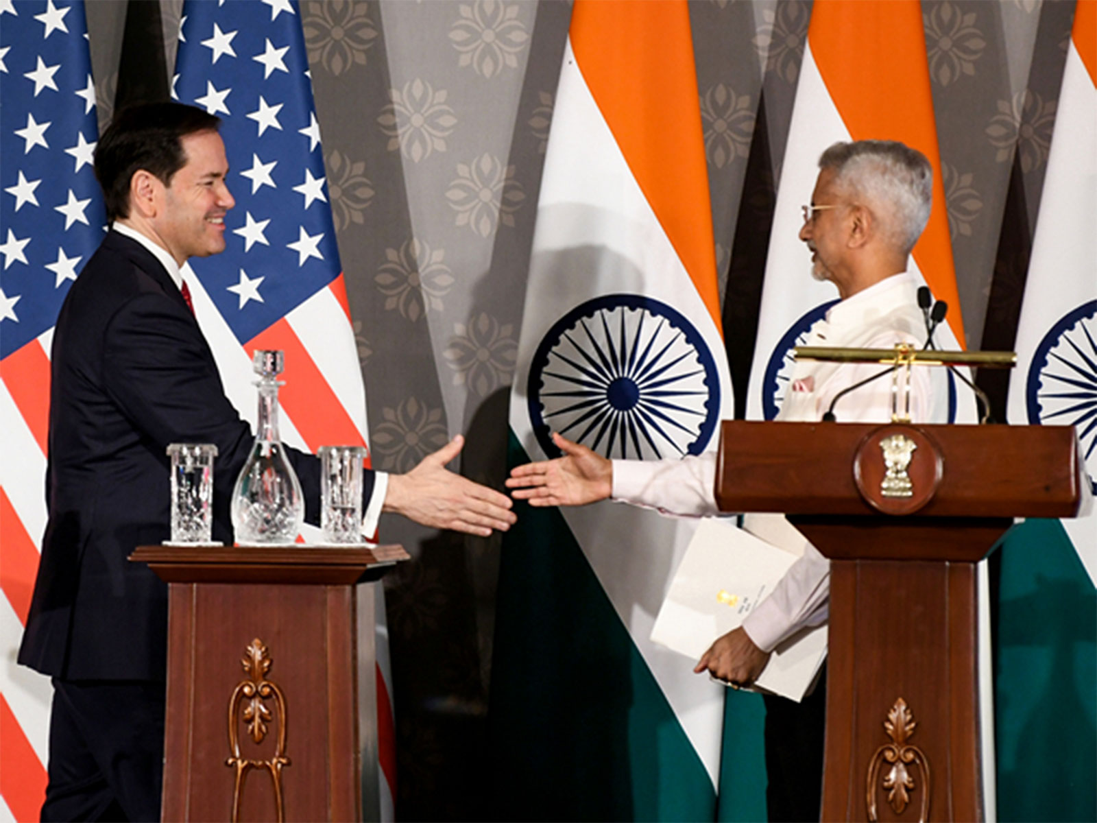 U.S. Secretary of State Marco Rubio and EAM S. Jaishankar in Joint Press Conference at Hyderabad House (Photo/ANI)