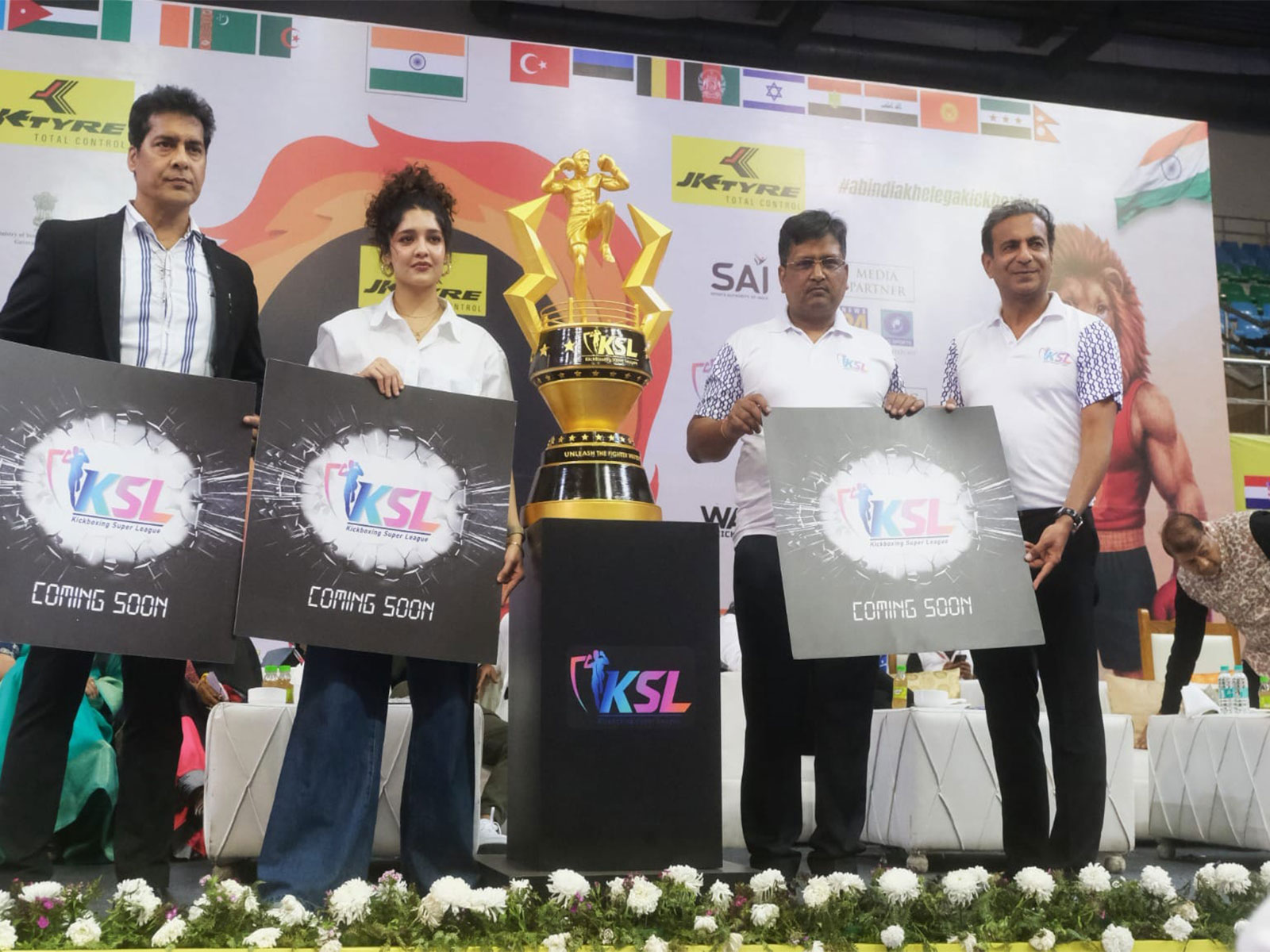 Kickboxing Super League trophy unveiling (Image: KSL)