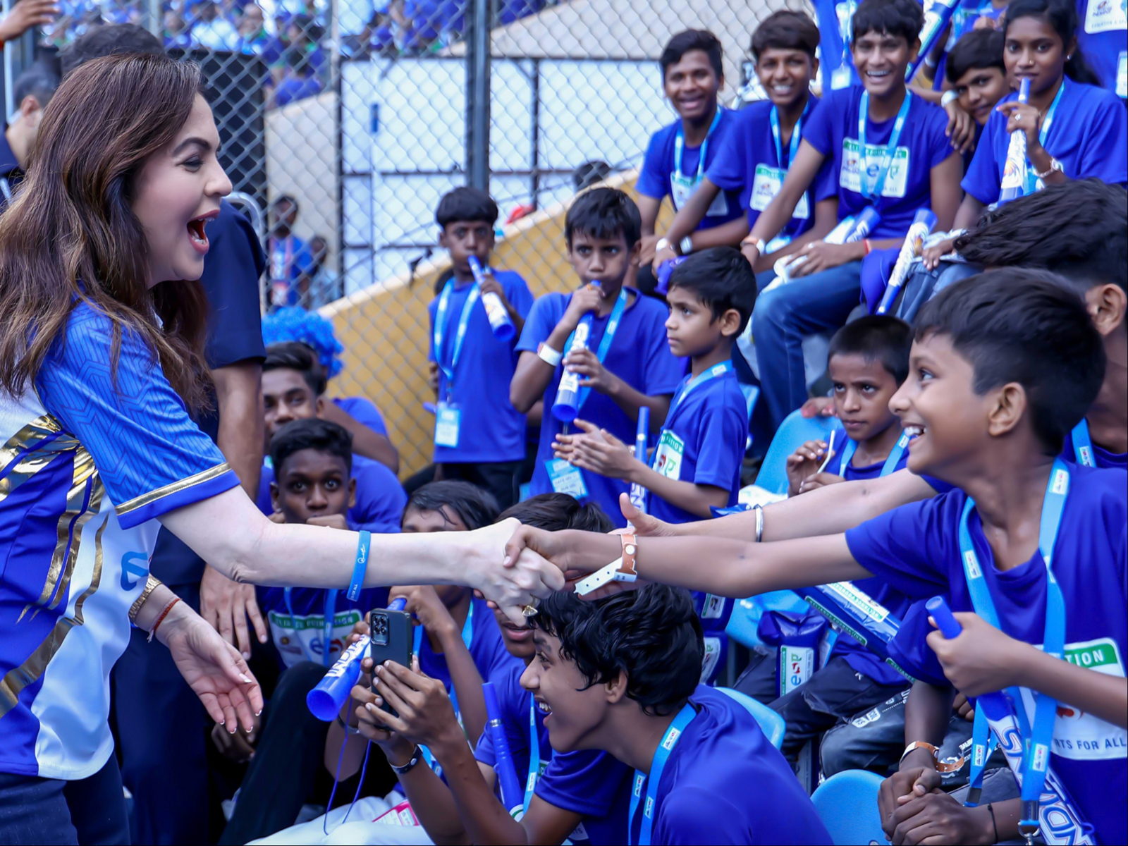 Nita Ambani at Mumbai Indians' annual ESA game (Photo/Reliance Foundation)