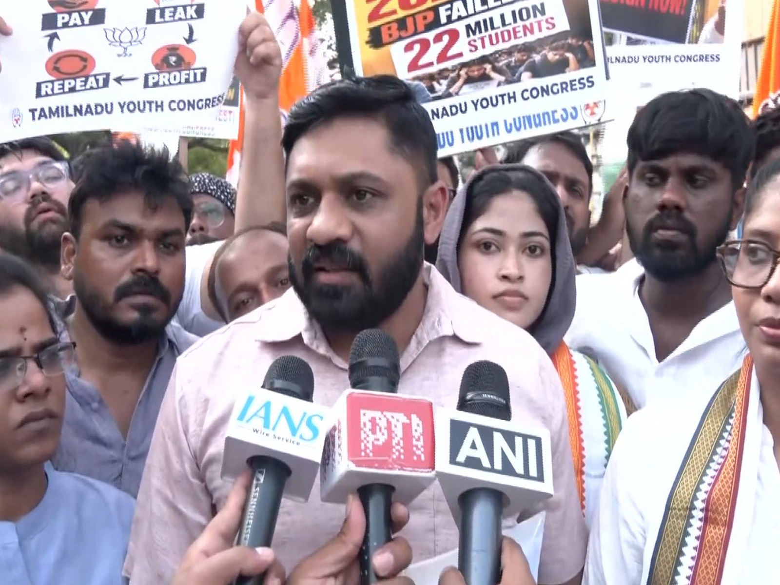 Indian Youth Congress National Secretary Joshua Gerard (Photo/ANI)