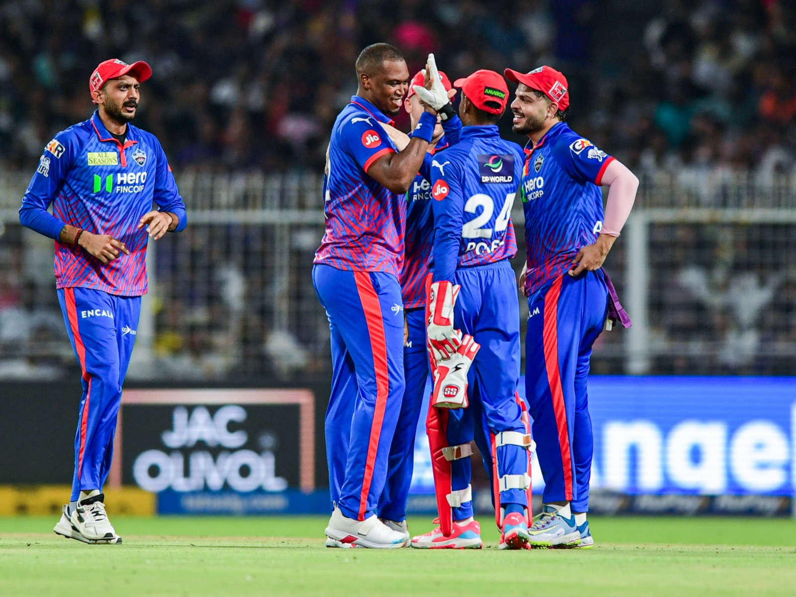 DC players celebrating during IPL 2026 clash against KKR (Photo: ANI)