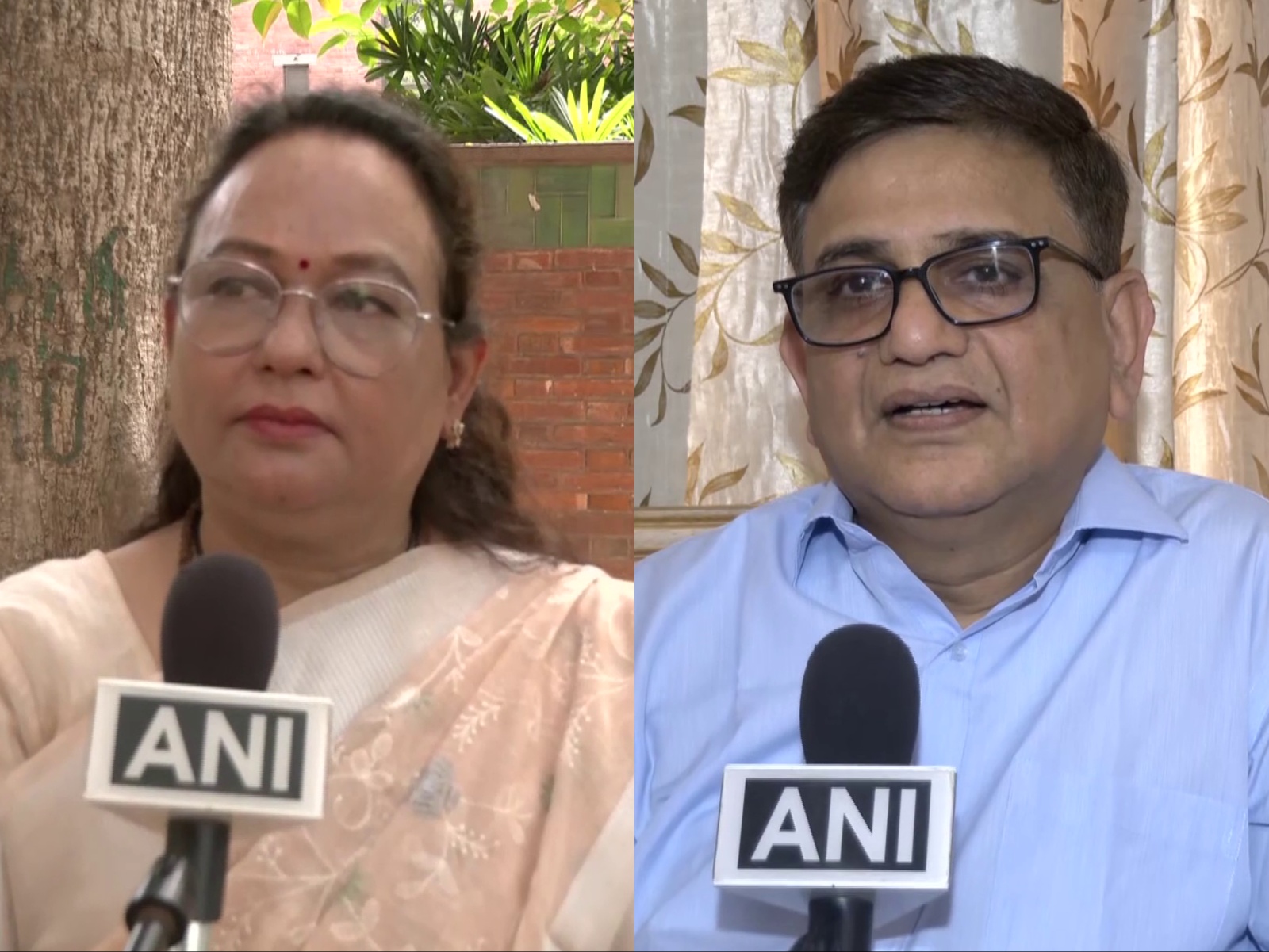 Sushma Rawat, ONGC Director (Exploration) and Sukhmal Kumar Jain, former Marketing Director, Bharat Petroleum Corporation Ltd (Photo/ANI)