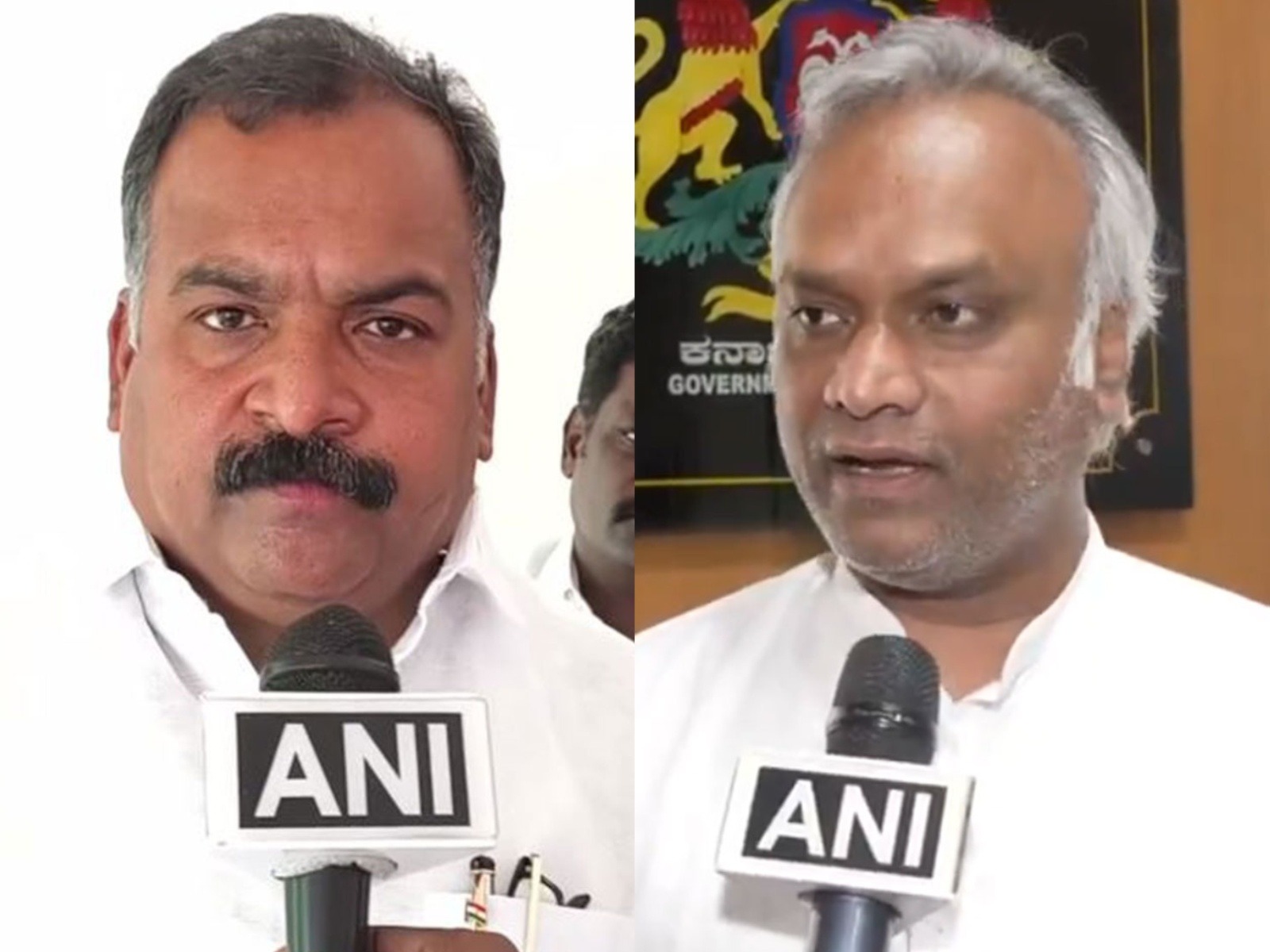Congress leaders Manickam Tagore and Priyank Kharge (Photo/ANI)