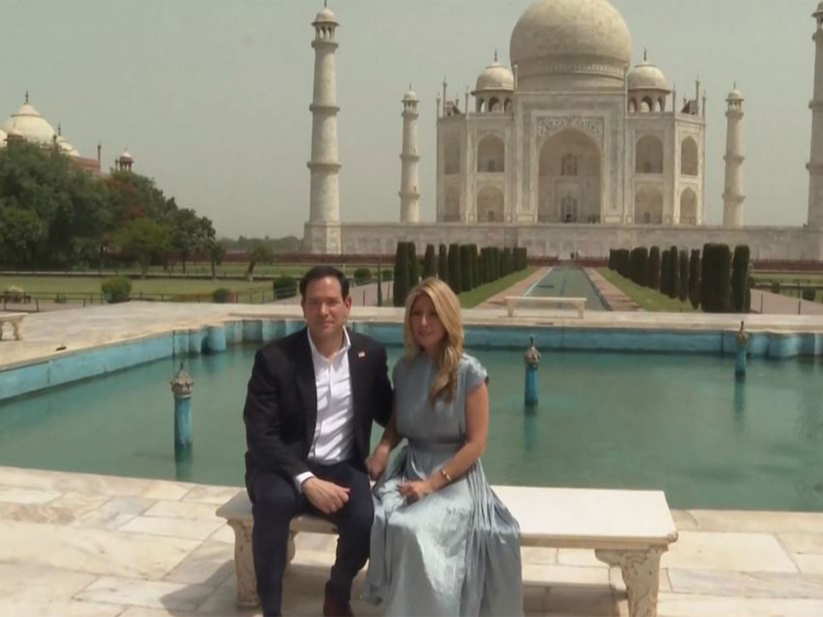 US Secretary of State Marco Rubio visits the Taj Mahal (Photo/ US Network Pool via Reuters)