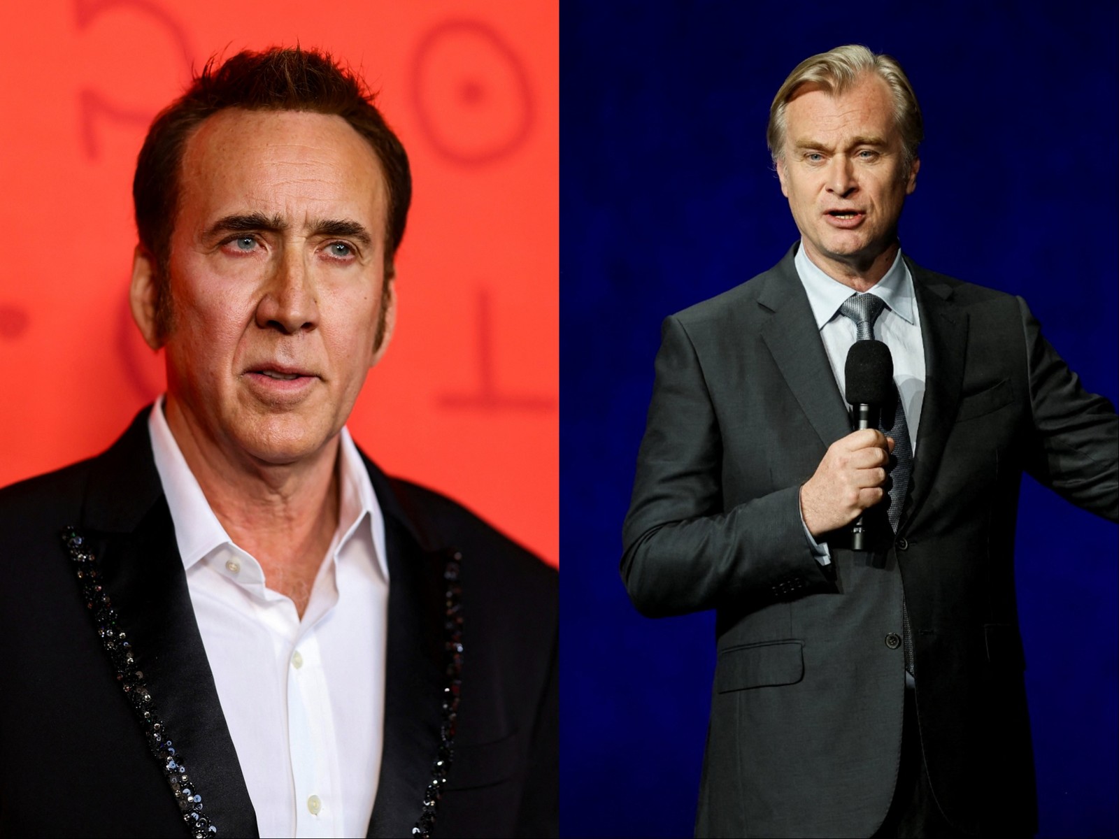Nicolas Cage, Christopher Nolan (Photo/Reuters)
