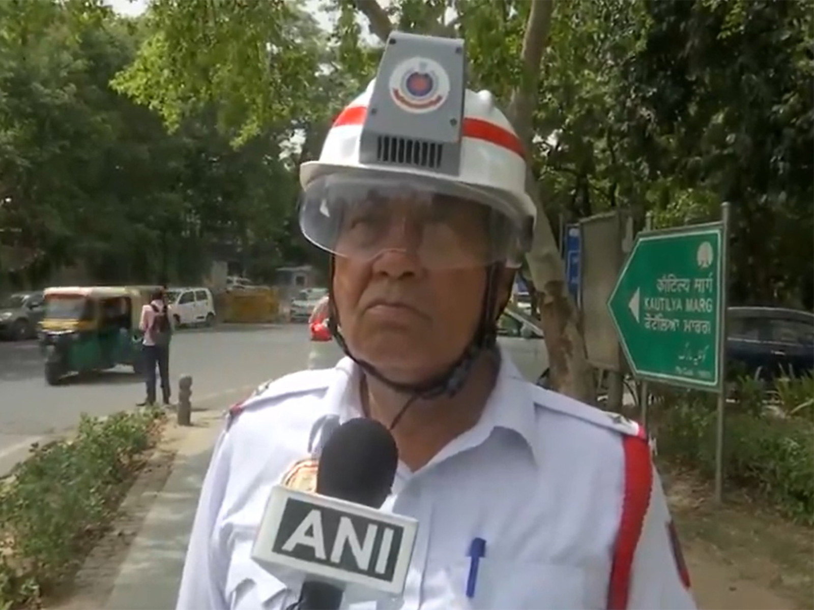 Assistant Sub-Inspector Traffic Veer Singh (Photo/ANI) 