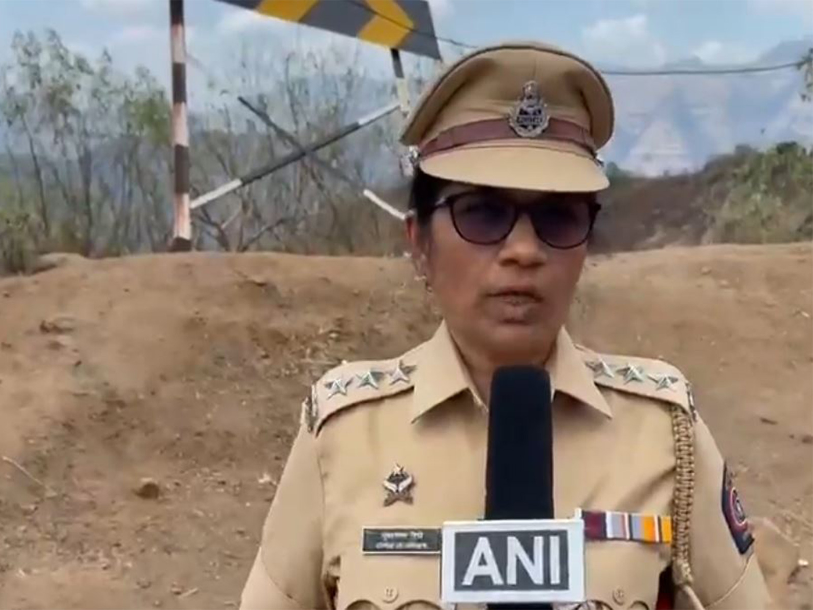 Deputy Superintendent of Police (Highway Traffic), Raigad region, Pushpalata Dighe (Photo/ANI)