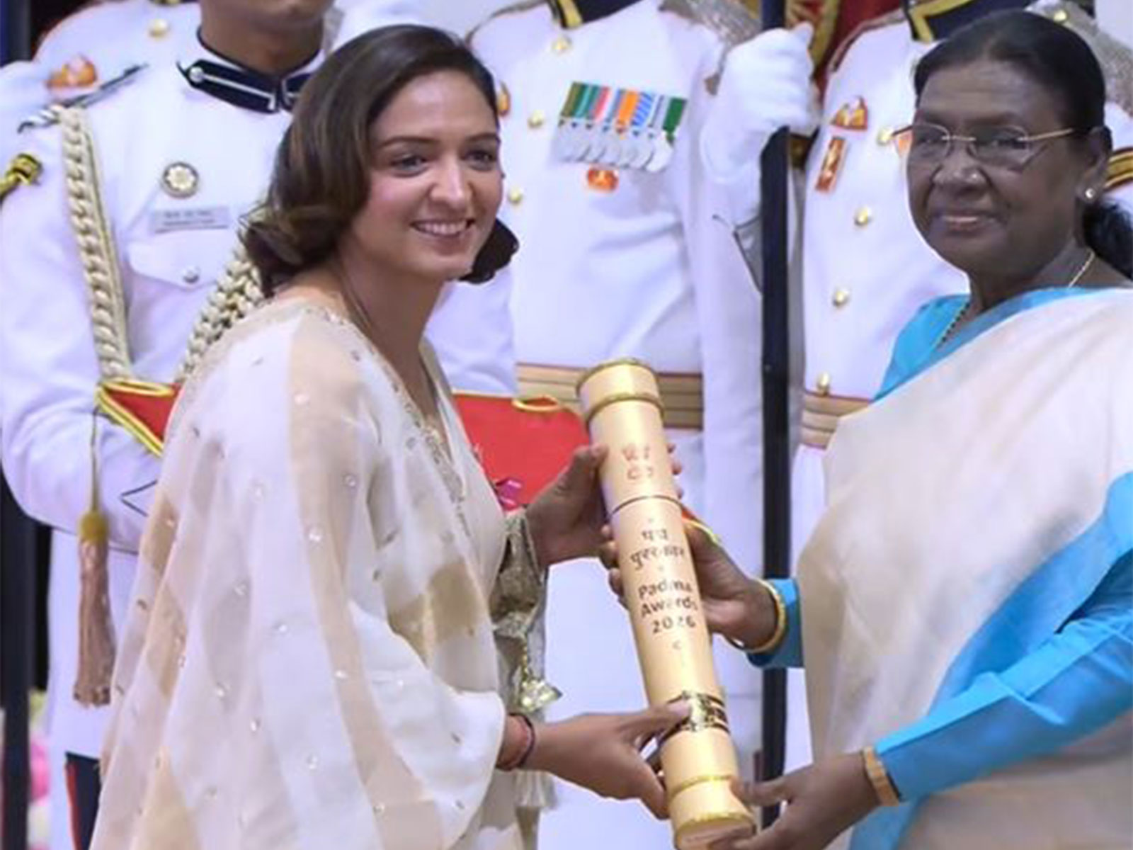 Harmanpreet Kaur conferred Padma Shri (Photo/President of India social media)