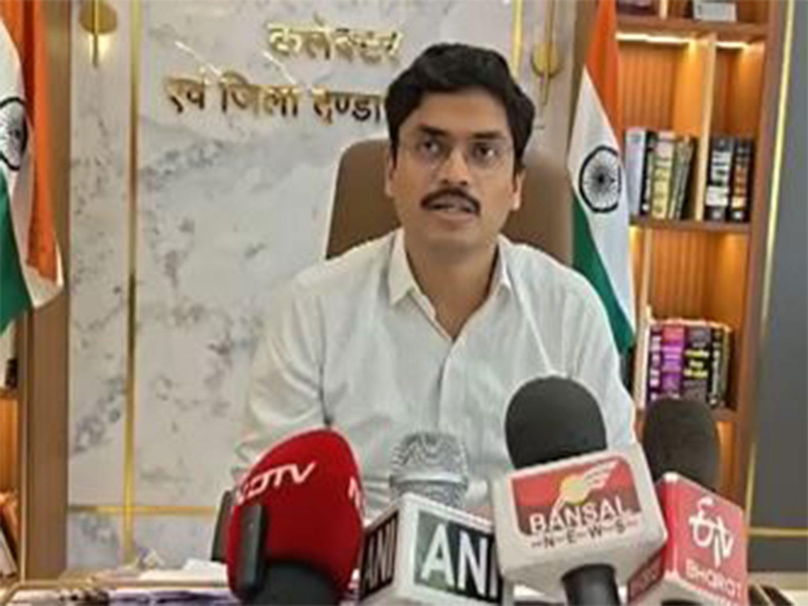 Burhanpur Collector Harsh Singh (Photo/ANI)