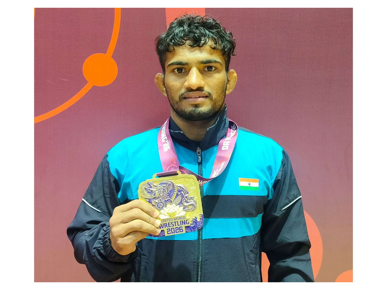 Akshay Tanhaji Dhere won Gold Medal in the 57 kg Freestyle category. (Photo/WFI)
