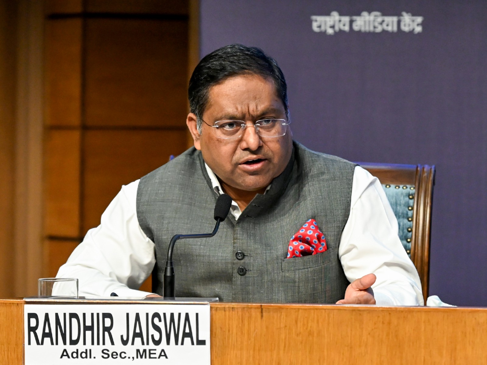 Spokesperson for the Ministry of External Affairs, Randhir Jaiswal (File Photo/ANI)