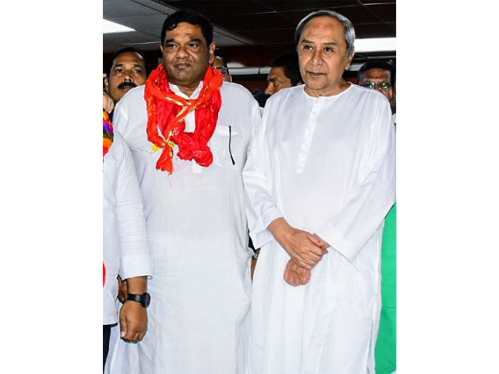 Rajya Sabha MP Debashish Samantaray and BJD chief Naveen Patnaik (File Photo/ANI)