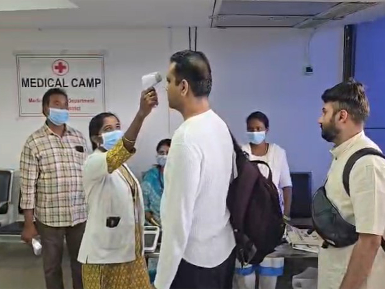 Ebola screening camp at Vijayawada International Airport (Photo/Airport PRO)
