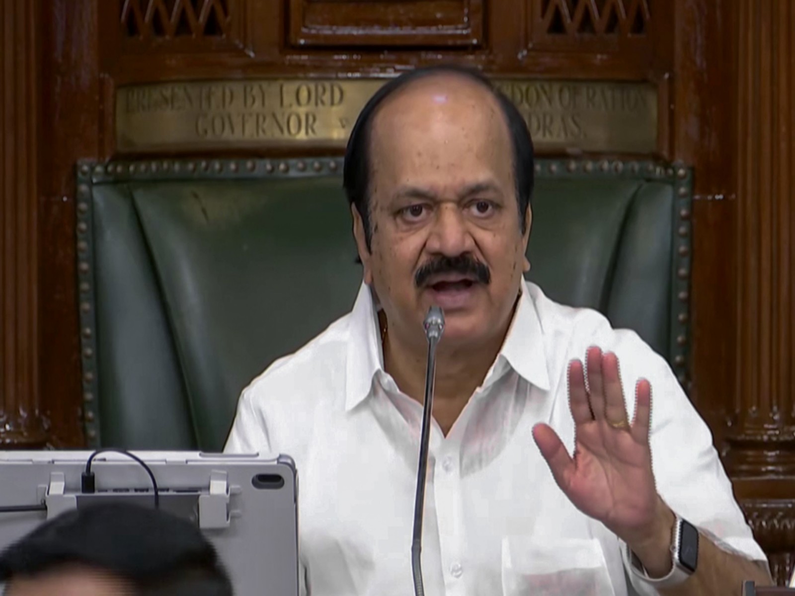 Tamil Nadu speaker JCD Prabhakar (File Photo/ANI) 