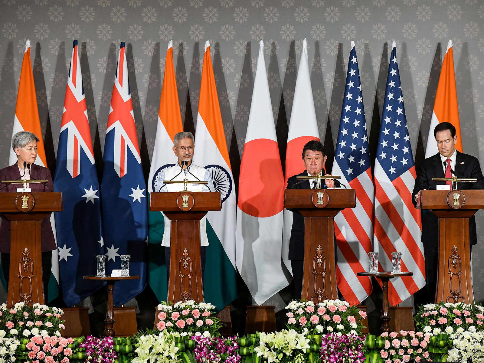 Quad Foreign Ministers' Joint Press statement (Photo/ANI)