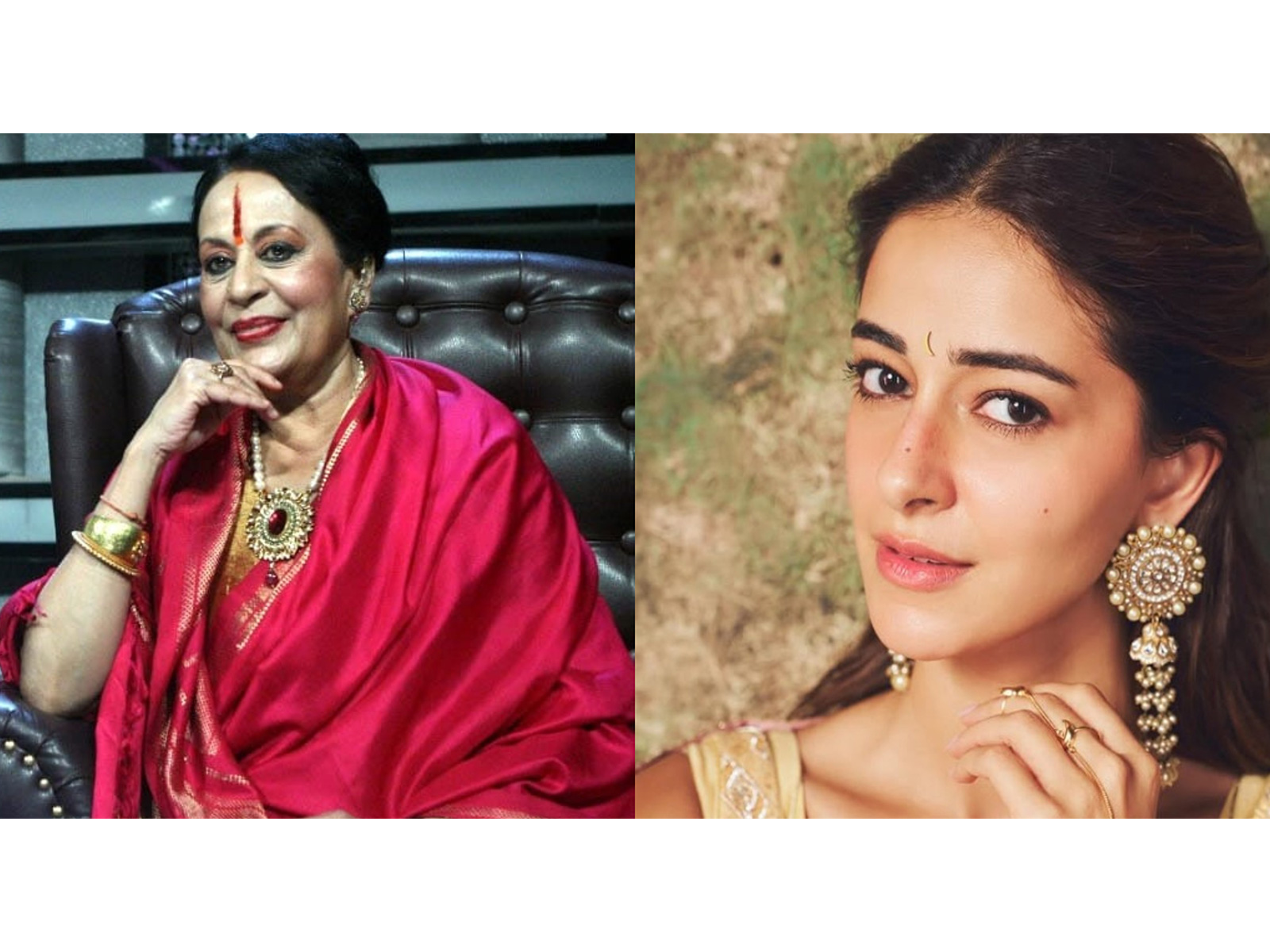  Bharatanatyam and Odissi dance exponent Sonal Mansingh (Photo/Sonal Mansingh team), Ananya Panday (Photo/Instagram/ananyapanday) 