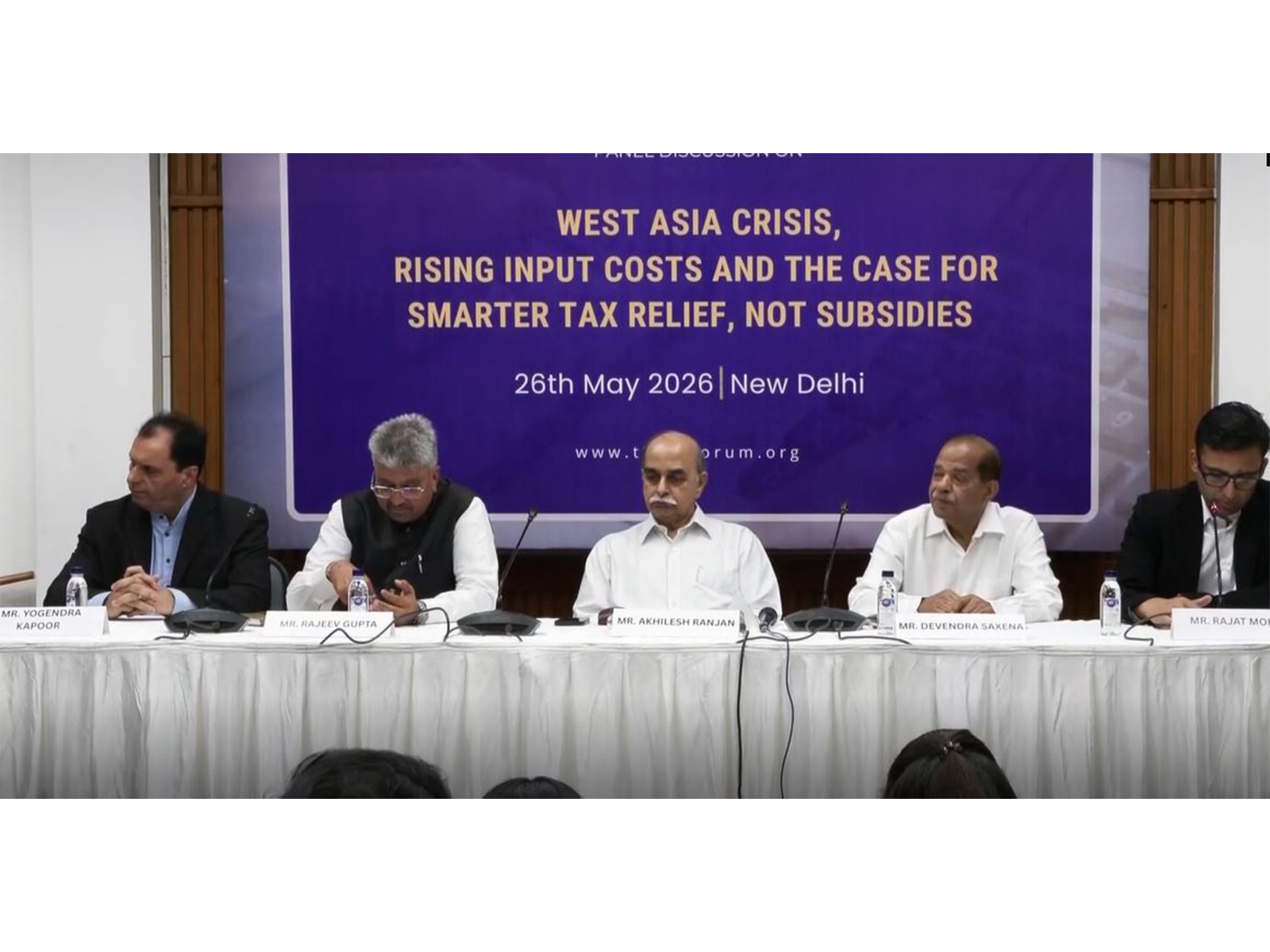Panel members during the discussion (Photo/ANI) 