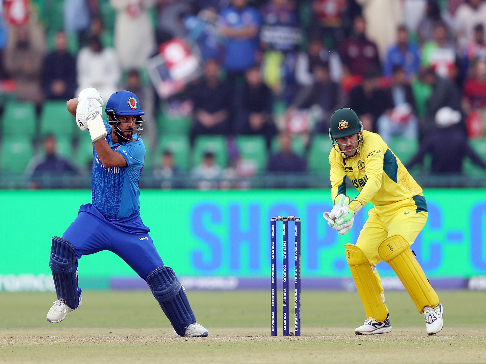 Hashmatullah Shahidi in action. (Photo: ANI)