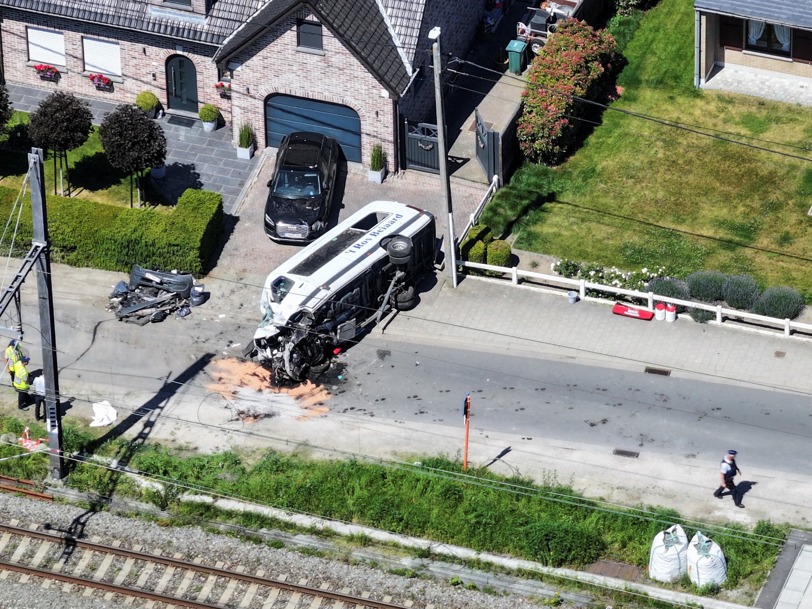 Scene from the crash site (Photo/Reuters)