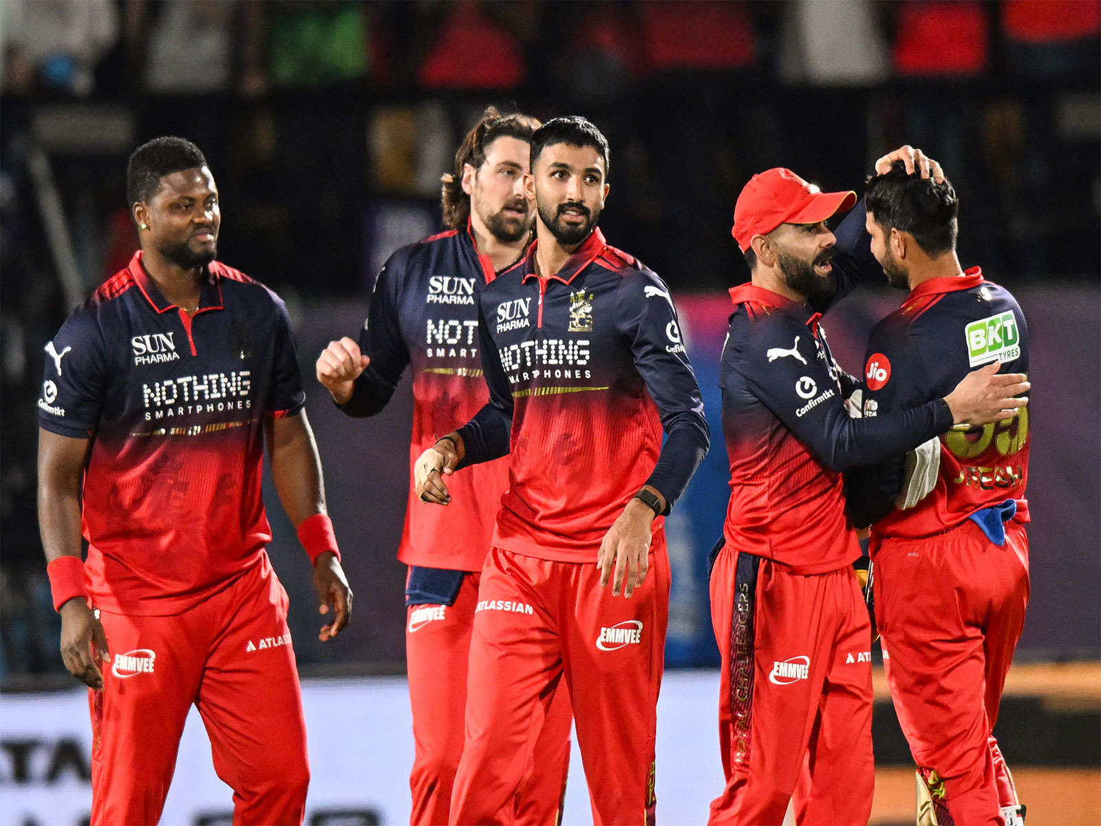 RCB players (Photo: ANI)