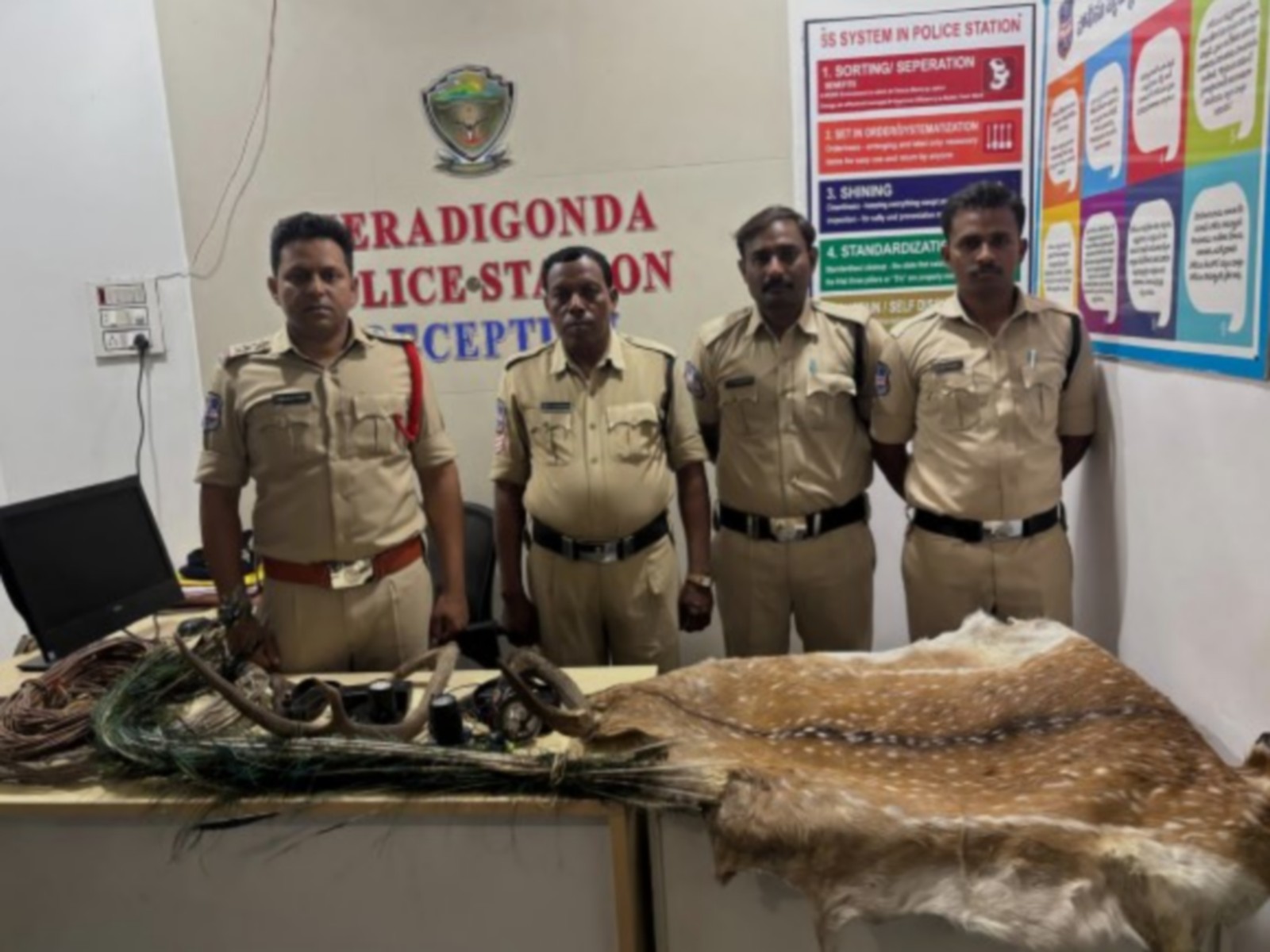 Siezed items (Photo/Adilabad Police)