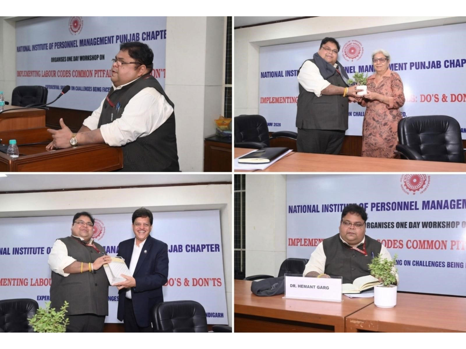 Dr. Hemant Garg Delivers Keynote Address on Labour Codes and Social Security Reforms at NIPM Workshop