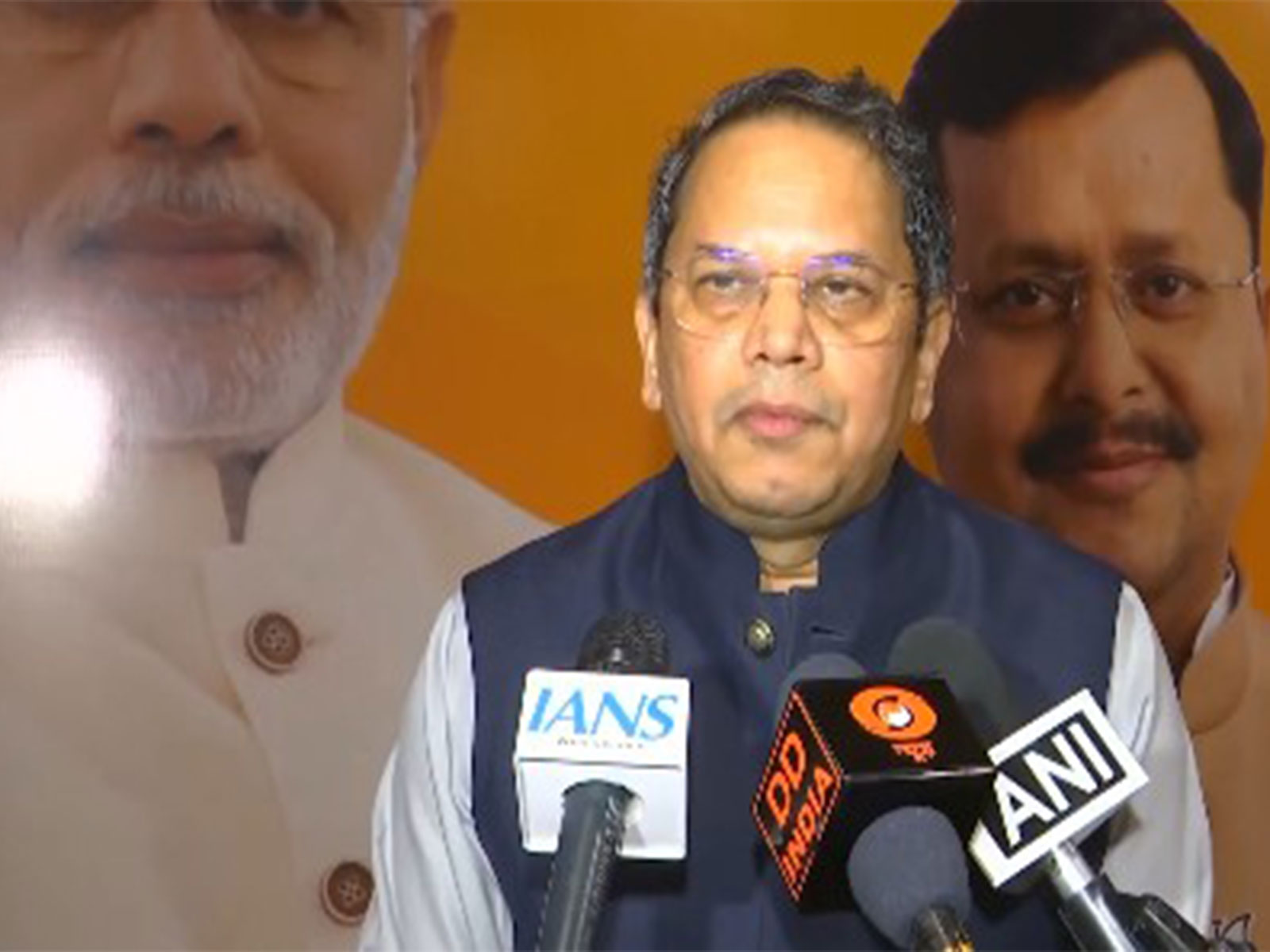 BJP in-charge of Foreign Affairs Department, Vijay Chauthaiwale (Photo/ANI)