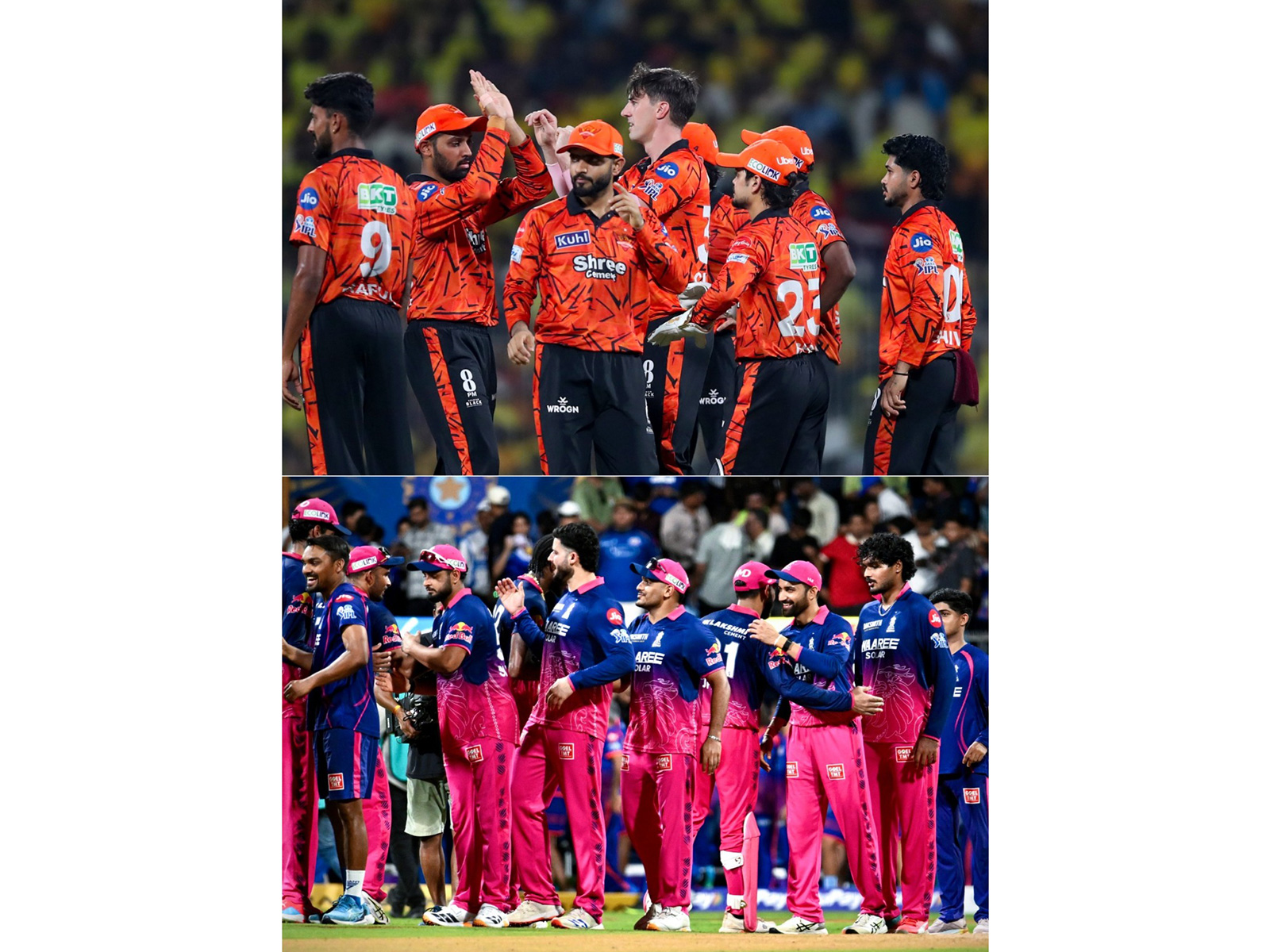 SRH and RR players in action during IPL 2026 season (Photo: ANI)