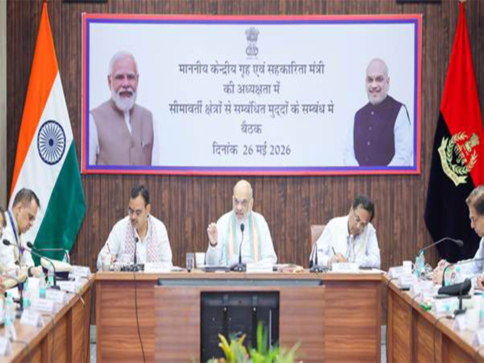 Union Home Minister Amit Shah chairs security review meeting in Bikaner (Photo/PIB)
